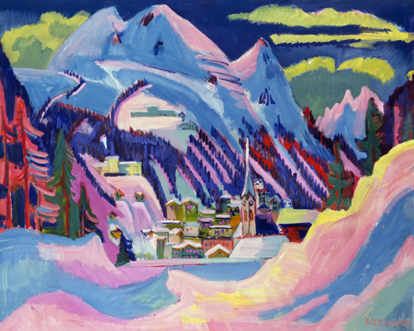 Davos in winter od Ernst Ludwig Kirchner