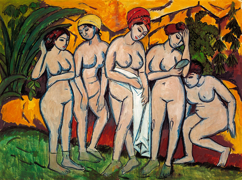 Women in the bath od Ernst Ludwig Kirchner