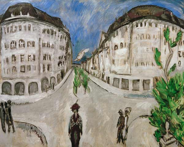 Street in city park od Ernst Ludwig Kirchner