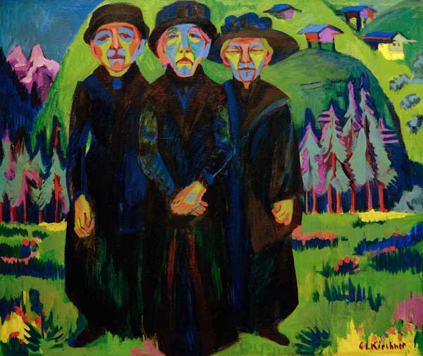 The three old women od Ernst Ludwig Kirchner