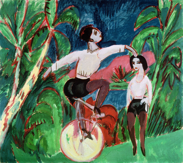 Unicycle Rider od Ernst Ludwig Kirchner