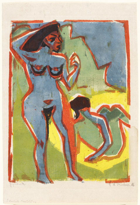 Bathing Women (Moritzburg) od Ernst Ludwig Kirchner