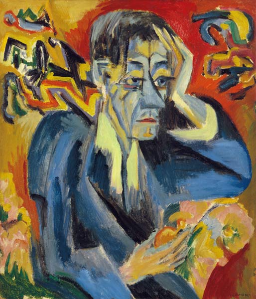 Portrait of the poet Leonhard Frank od Ernst Ludwig Kirchner