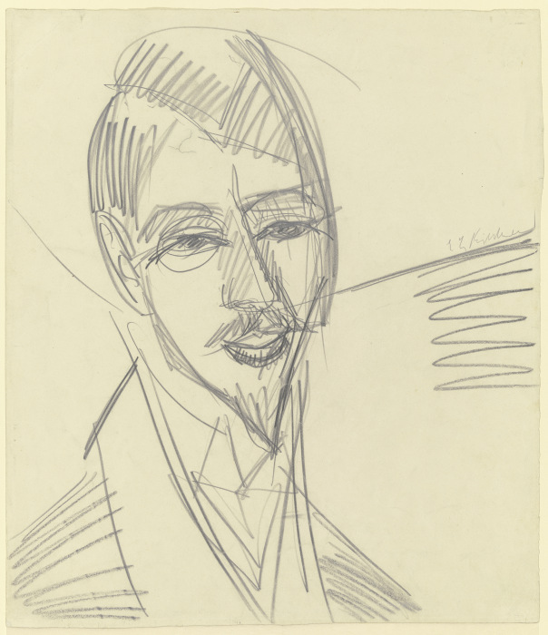 Portrait of Alfred Döblin od Ernst Ludwig Kirchner