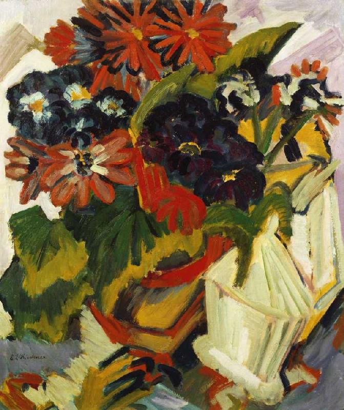 Blumentopf und Zuckerdose od Ernst Ludwig Kirchner