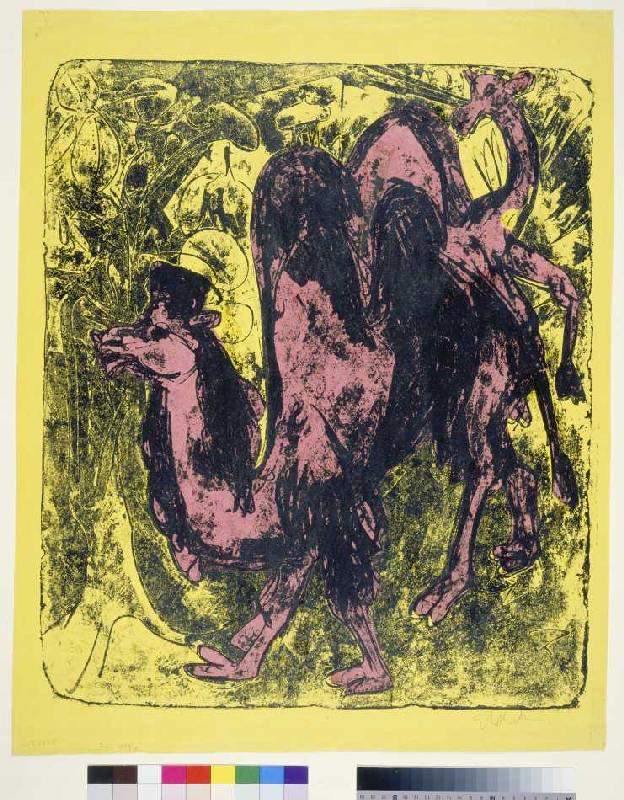 Kamel und Dromedar od Ernst Ludwig Kirchner