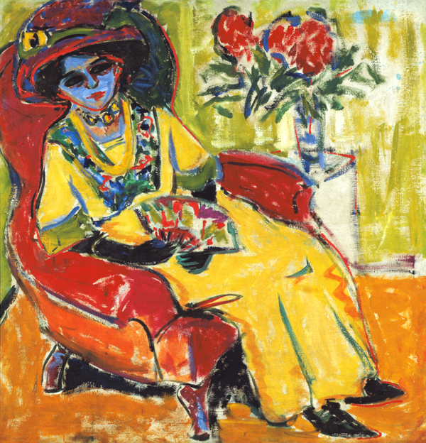 Sedentary lady od Ernst Ludwig Kirchner
