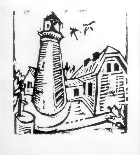 Lighthouse on Fehmarn od Ernst Ludwig Kirchner