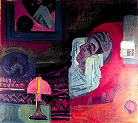 Sick person in the night (the sick person) od Ernst Ludwig Kirchner