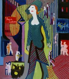 Night woman (woman goes about nightly Strasse) od Ernst Ludwig Kirchner