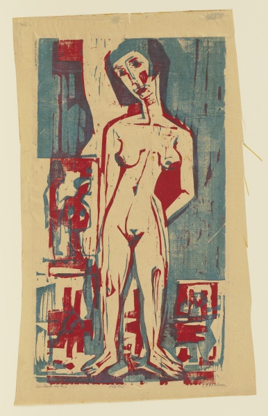 Nackte Lena od Ernst Ludwig Kirchner