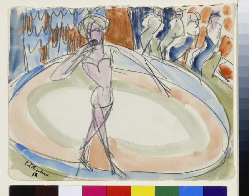 Tänzerin im Varieté od Ernst Ludwig Kirchner