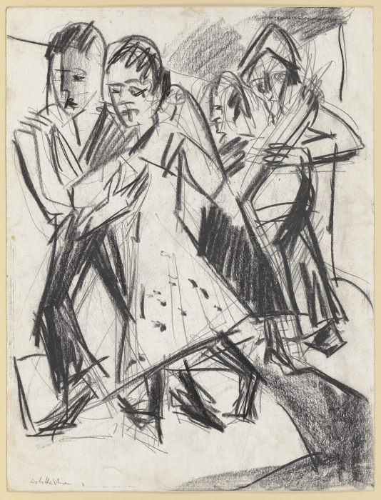 Tanzende Bauern od Ernst Ludwig Kirchner
