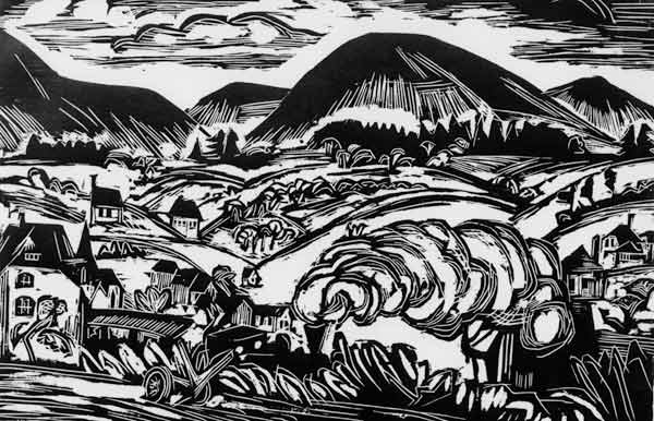 Taunus Landscape od Ernst Ludwig Kirchner