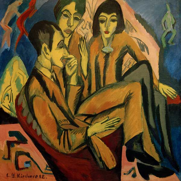 Conversation among artists od Ernst Ludwig Kirchner