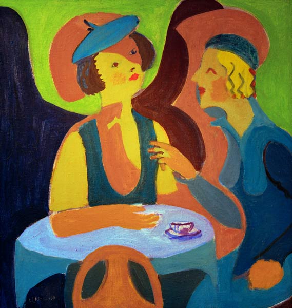 Two women at the cafe od Ernst Ludwig Kirchner