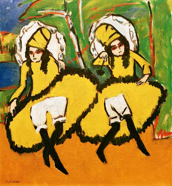 Dvě tanečnice od Ernst Ludwig Kirchner