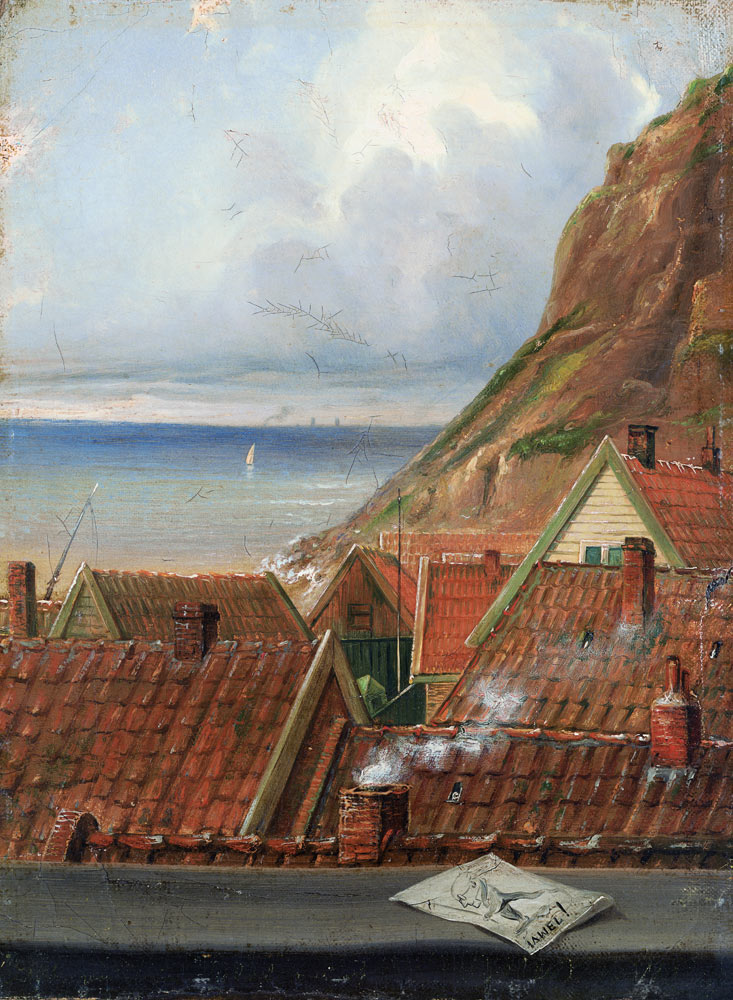 View from a Window of Helgoland od Ernst Wilh. Dietrich Willers