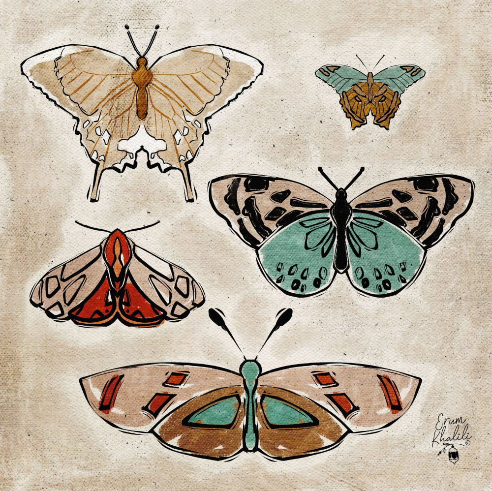Vintage Butterflies Erum Khalili.png od Erum Khalili