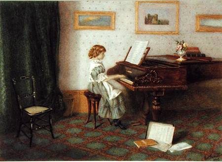 At the Piano od Esther H. Jones