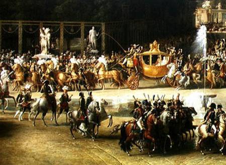 The Entry of Napoleon (1769-1821) and Marie-Louise (1791-1847) into the Tuileries Gardens on the Day od Etienne-Barthelemy Garnier