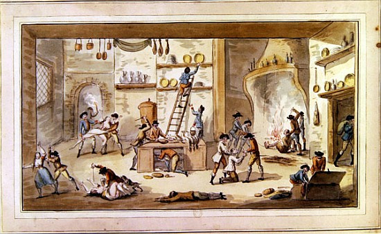 Sacking a farm during the period of the French Revolution od Etienne Bericourt