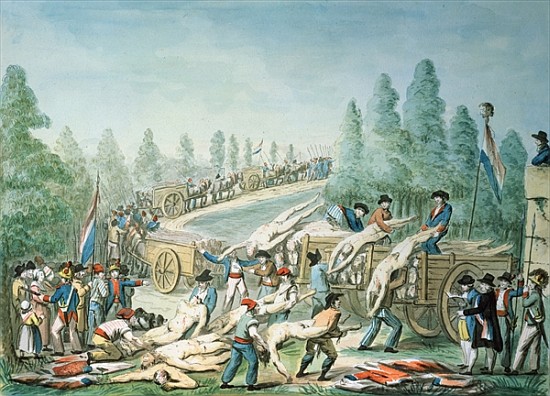 Transporting Corpses during the Revolution, c.1790 od Etienne Bericourt