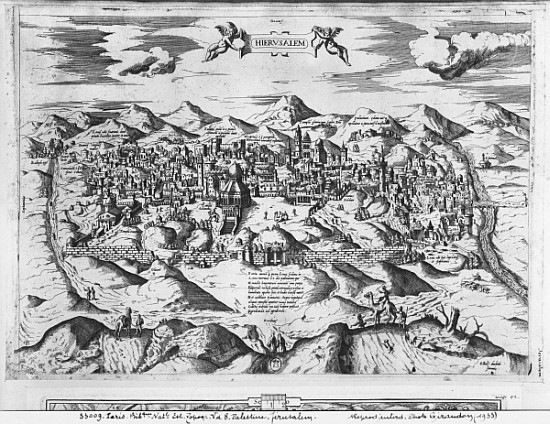 View of Jerusalem, 1570 ? od Etienne Duperac