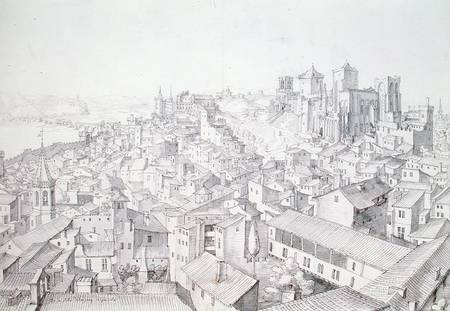 View of the Town of Avignon and its surroundings od Etienne Martellange