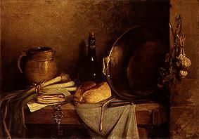 Great kitchen still life od Etienne-Pierre Théodore Rousseau