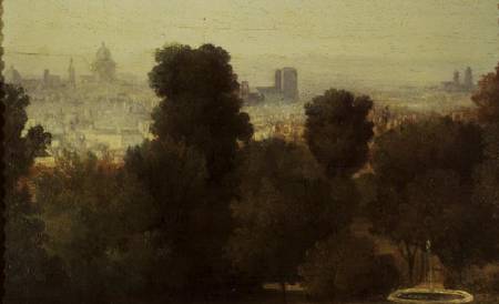 Paris seen from the Heights of Belleville od Etienne-Pierre Théodore Rousseau