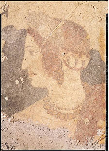 Head of a Young Woman, Velia, from the Tomb of the Orcus od Etruscan
