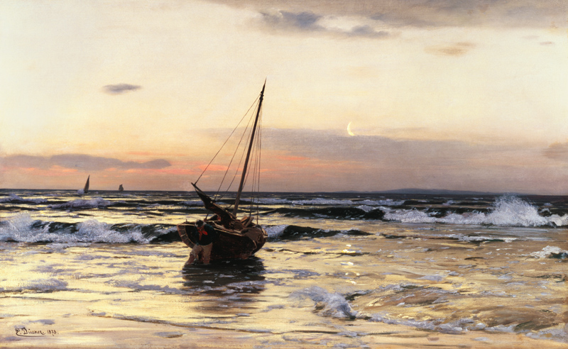 Sundown by the sea od Eugen Dücker