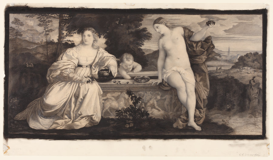 Tizians Himmlische und irdische Liebe od Eugen Eduard Schäffer