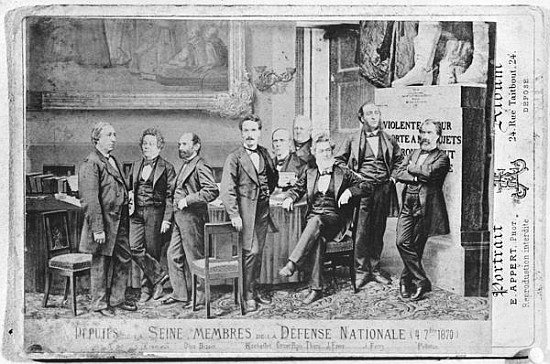 Seine deputies, members of the National Defence Government on 4th September 1870 od Eugene Appert