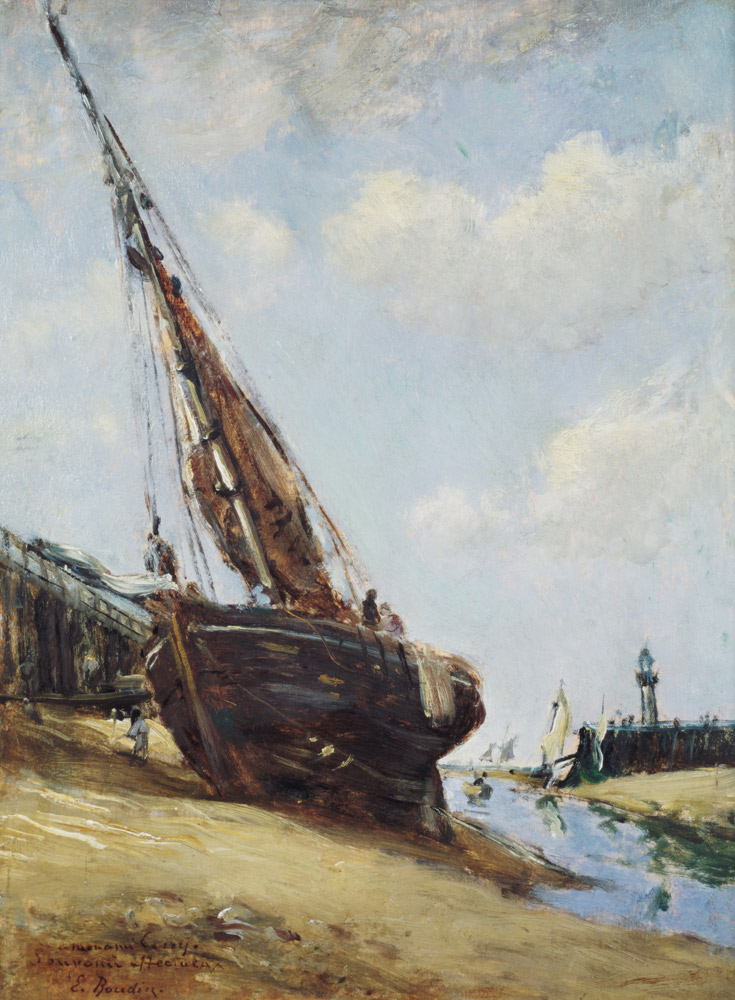 Harbour Scene od Eugène Boudin