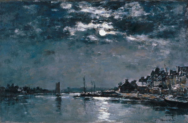 Moonlit Seascape od Eugène Boudin