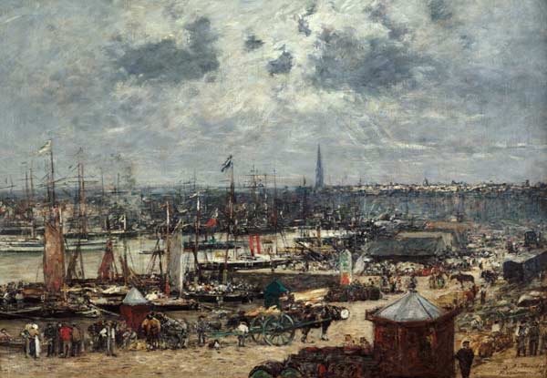 The Port of Bordeaux od Eugène Boudin