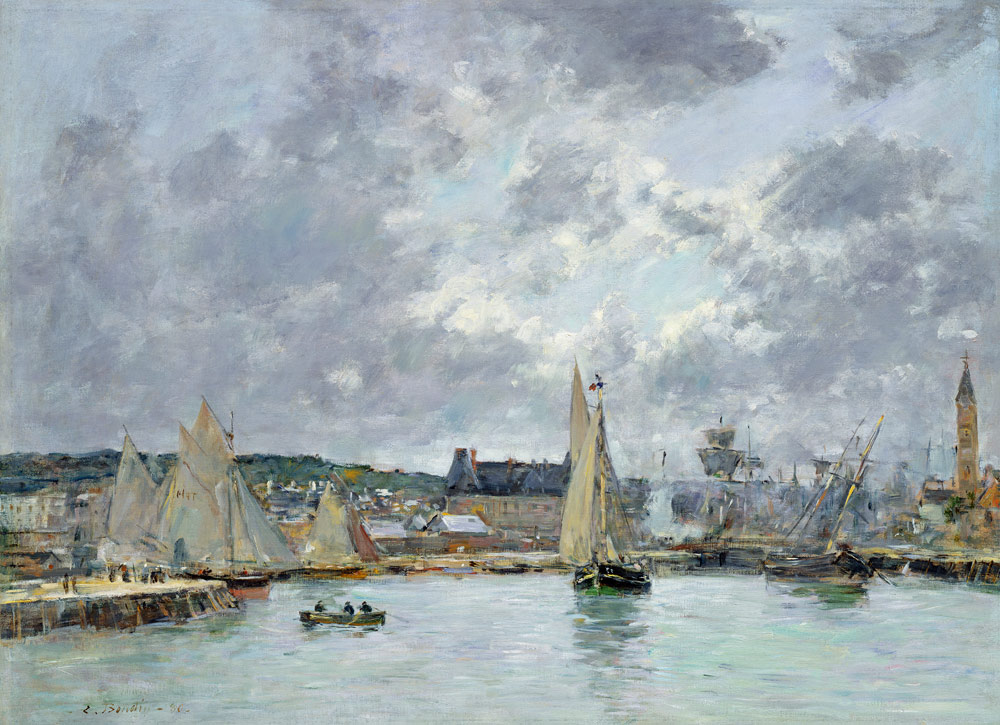 Trouville Harbour od Eugène Boudin