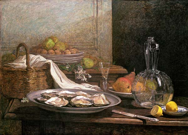 Still Life with Oysters od Eugène Boudin