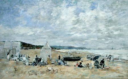 Beach Scene od Eugène Boudin