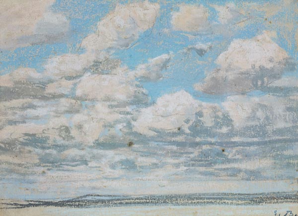 Blue sky, white clouds od Eugène Boudin