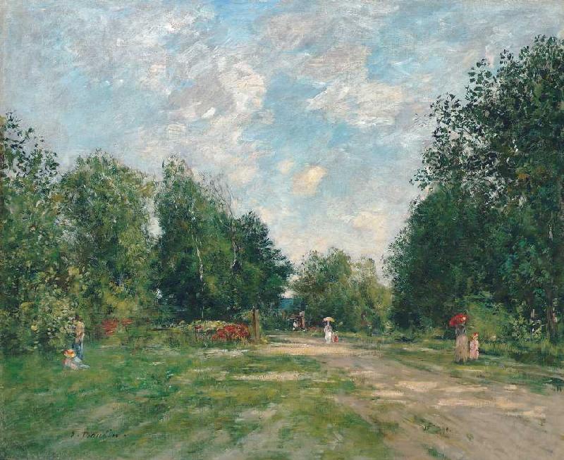 Der Park Cordier in Trouville od Eugène Boudin