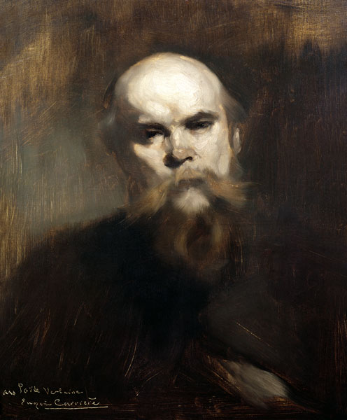 Portrait of Paul Verlaine (1844-96) 1890 od Eugène Carrière