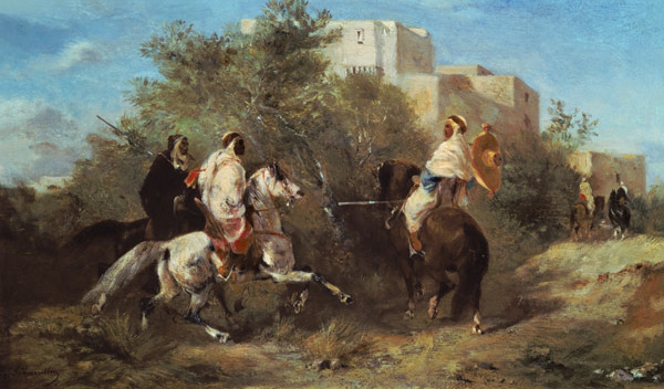 Arab Horsemen od Eugène Fromentin