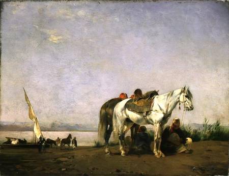 On the bank of the Nile od Eugène Fromentin