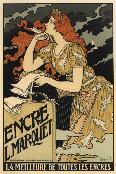 Encre L. Marquet (Poster) od Eugene Grasset