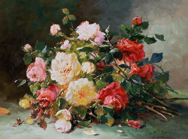A Bouquet of Roses od Eugene Henri Cauchois