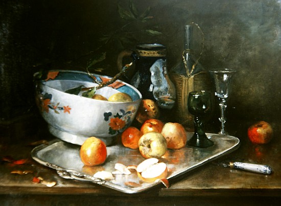 Still Life with Apples od Eugene Henri Cauchois