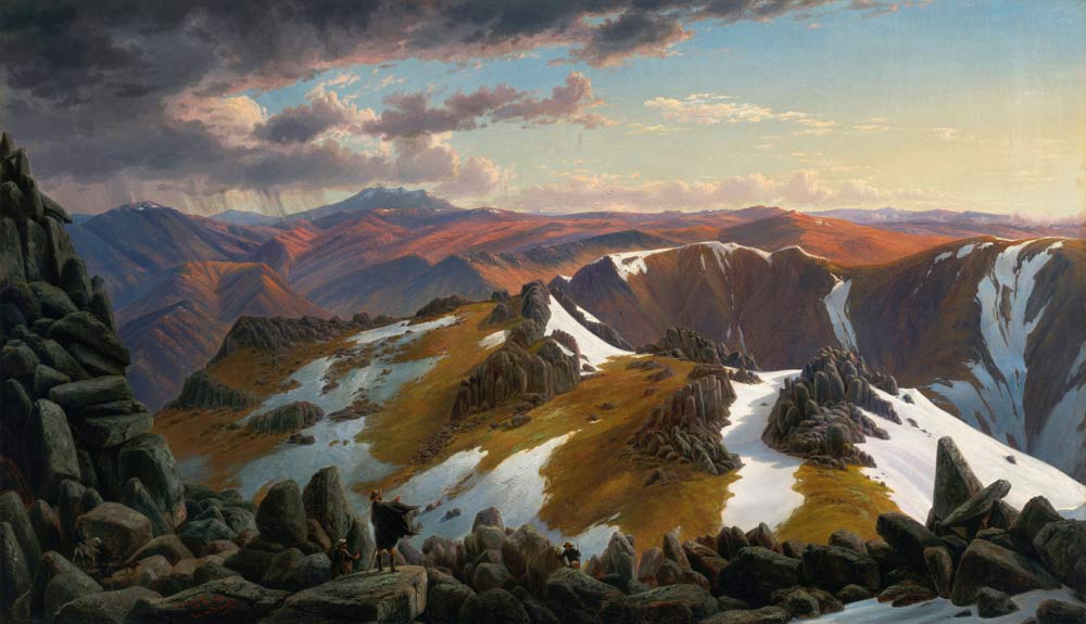 North-east View from the Northern Top of Mount Kosciusko od Eugene von Guerard